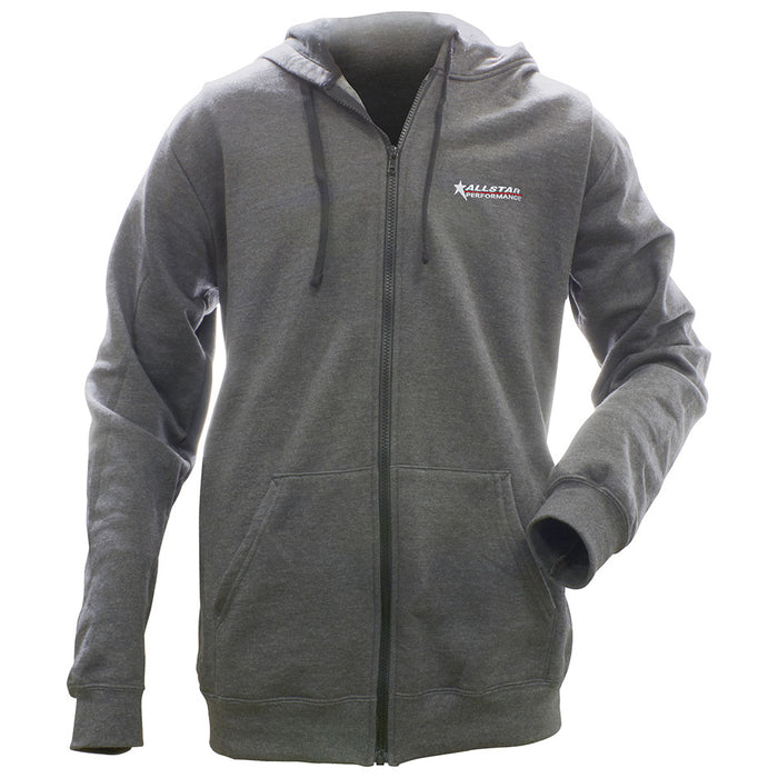 Allstar Performance Allstar Full Zip Hooded Sweatshirt Charcoal L