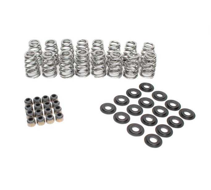BTR beehive valve spring kit used to explain installed height, spring pressure and coil-bind clearance