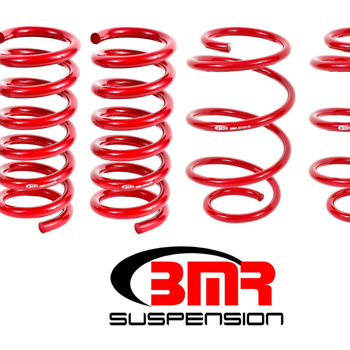 BMR performance lowering springs used as an example in a complete suspension setup