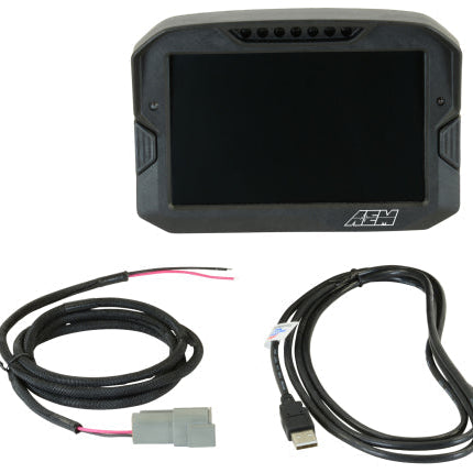 AEM CD-7 logging race dash for data acquisition and tuning