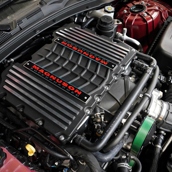 Magnuson TVS2650 supercharger system illustrating liquid-to-air intercooling and heat-soak control
