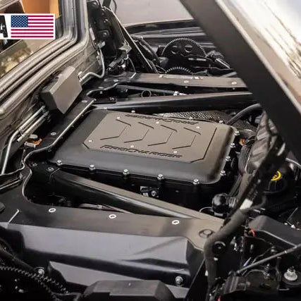 ProCharger supercharged C8 Corvette performance system illustrating continued ICE aftermarket demand