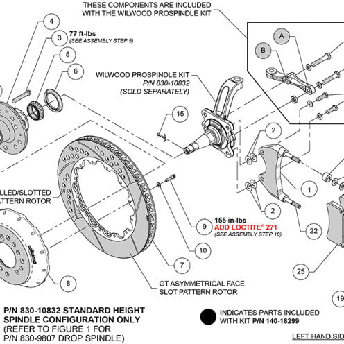 Wilwood XRS6R high-performance brake kit with XRS caliper and rotor