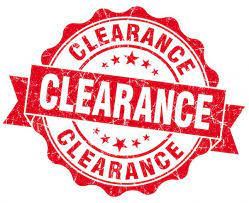 Clearance and Close Outs