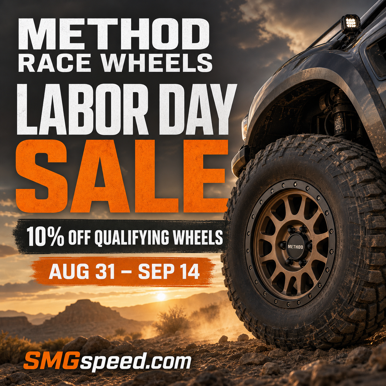 Method Race Wheels Labor Day Sale August 31 through September 14