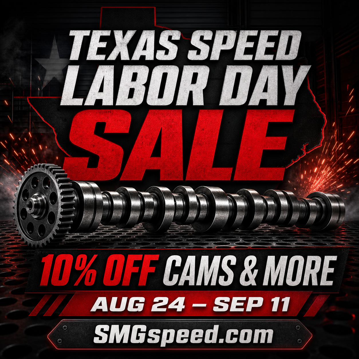 Texas Speed Labor Day Sale August 24 through September 11