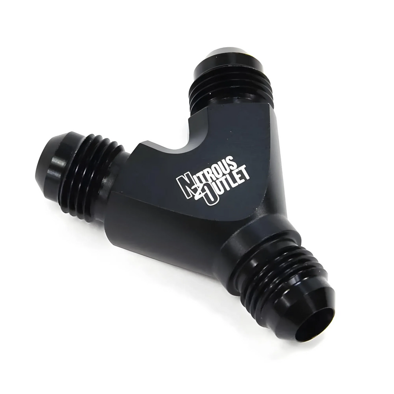 Nitrous Outlet 6AN x 6AN x 6AN Y Fitting - Male/Male/Male