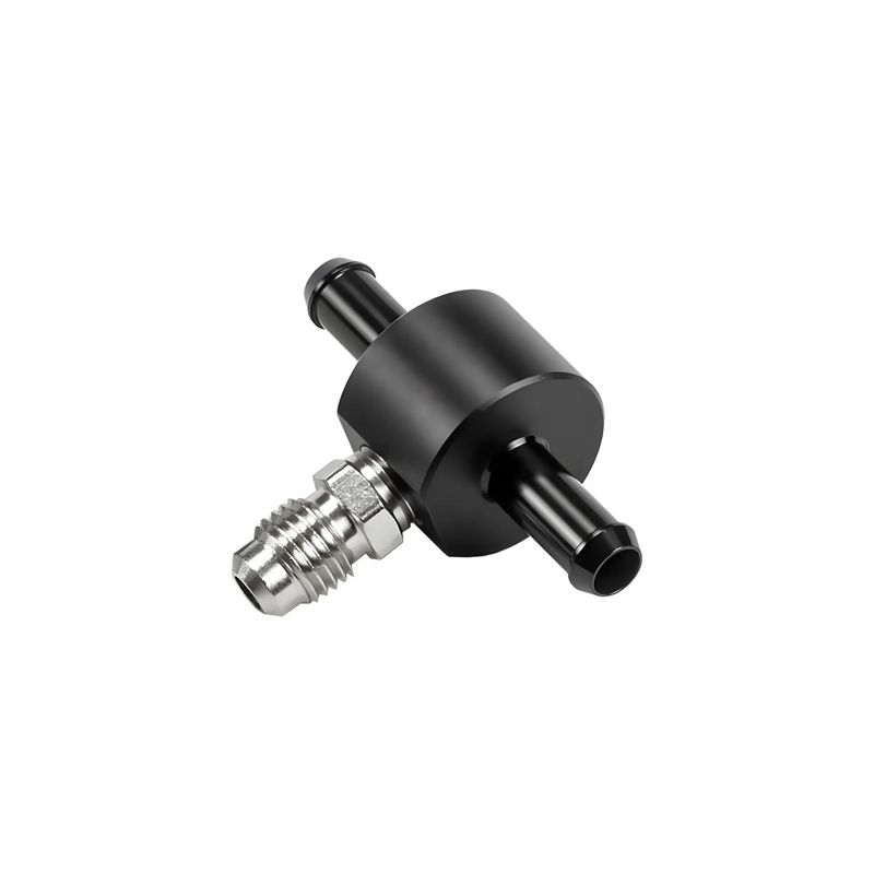 Nitrous Outlet Import Fuel Adapter Fitting Kit with Clamps- 4AN x 5/16" Barb x 5/16" Barb