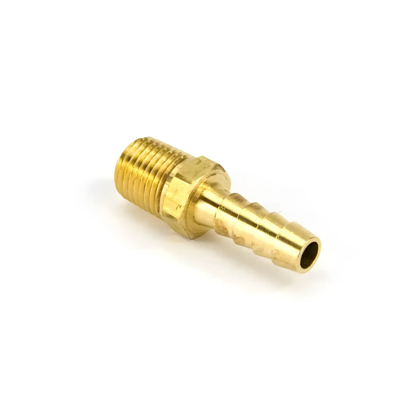 Nitrous Outlet 1/4" NPT x 5/16" Straight Hose Barb Fitting - Male/Male