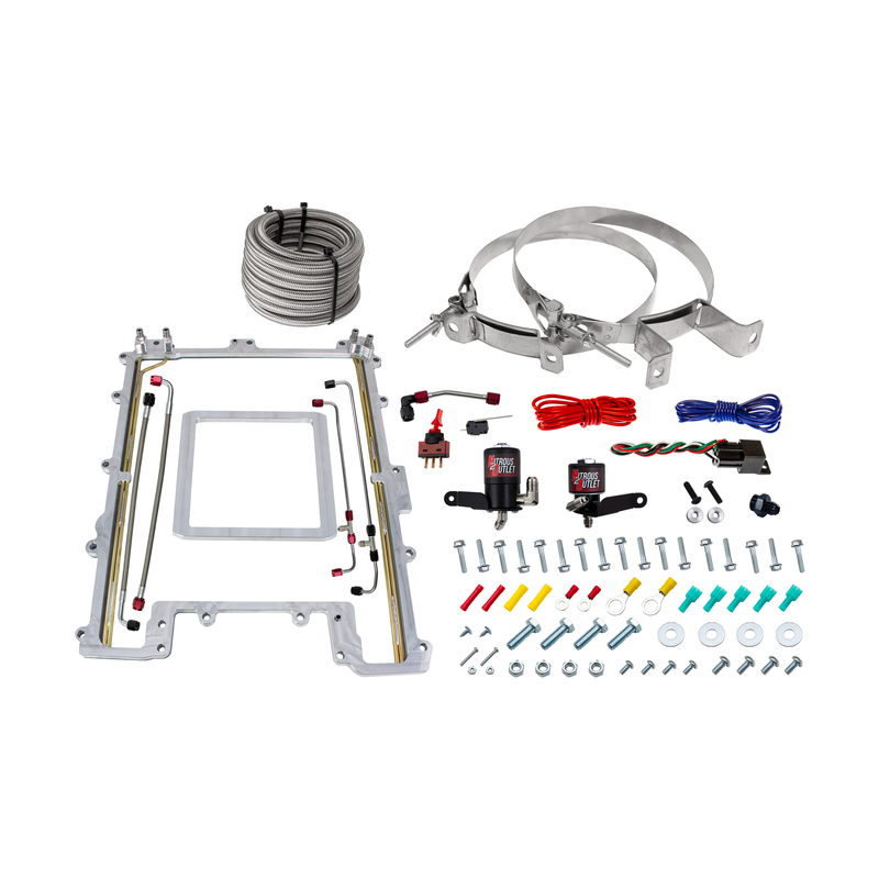 Nitrous Outlet GM 2012-2015 Camaro ZL1 LSA Blower Spacer Plate system - Gas/E85 (45-55psi)(100-300HP)(No Bottle)