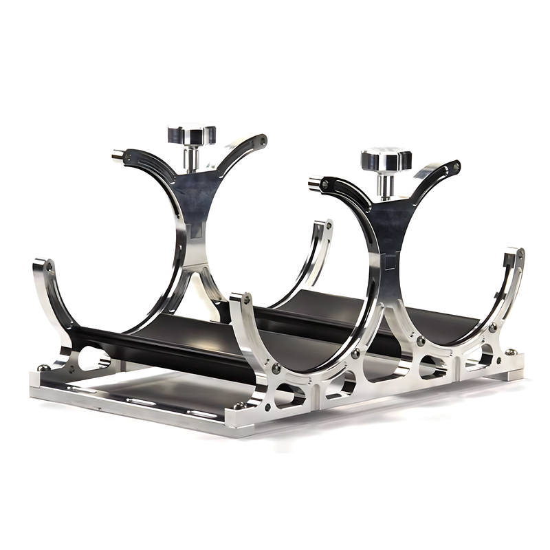 Nitrous Outlet Dual Billet Automatic Heated Vertical Mount Bottle Bracket - 10lb/15lb/6AN