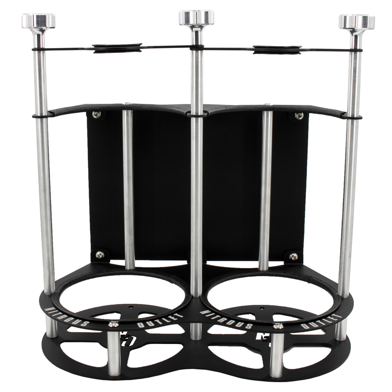Nitrous Outlet Race-Light Dual 10lb Bottle Bracket with Roll Bar Mount - 1-1/2" Bar