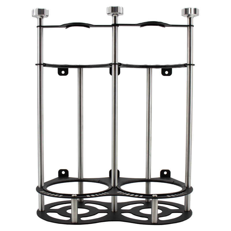 Nitrous Outlet Race-Light Dual 12lb Bottle Bracket - Vertical