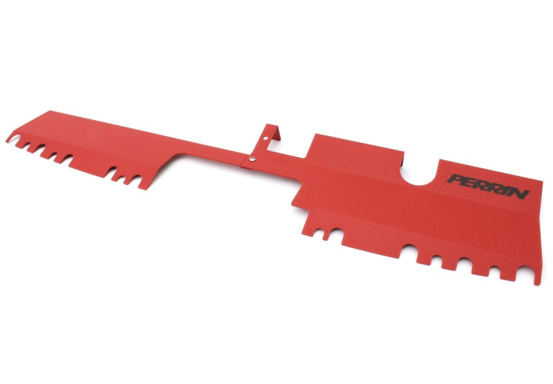 Perrin 15-21 WRX/STI Radiator Shroud | With OEM Intake Scoop - Red