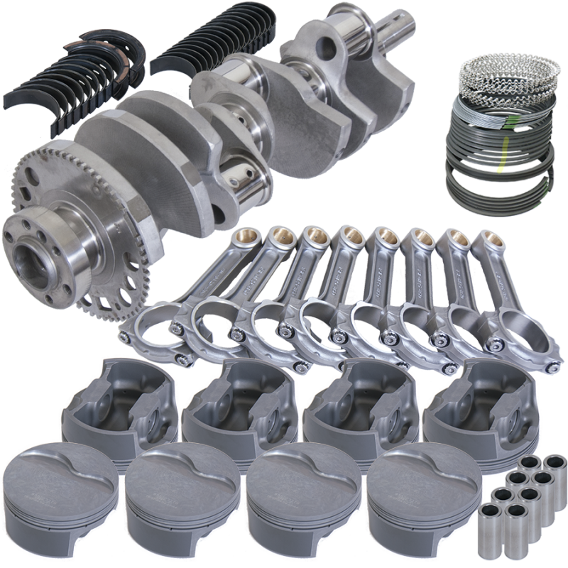 Eagle Chevy LS3 4.000in Crank 58 Tth Rlctor 6.125in I-Beam Rods 4.005in Pistons Rotating Assembly