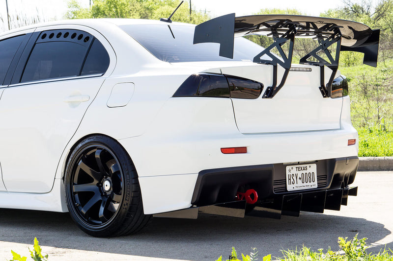 2007-2015 Mitsuibishi Evo Rear Diffuser V2