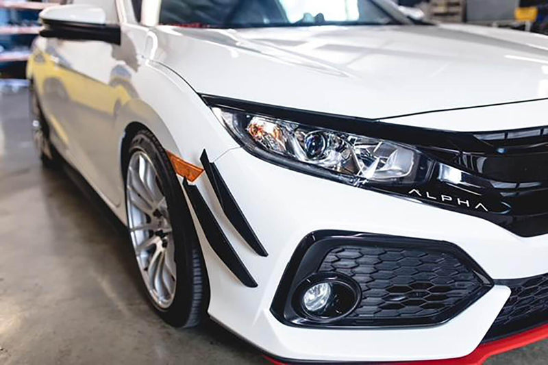 2017-2021 Honda Civic V2 Canards (Hatchback, Si Coupe, Si Sedan)