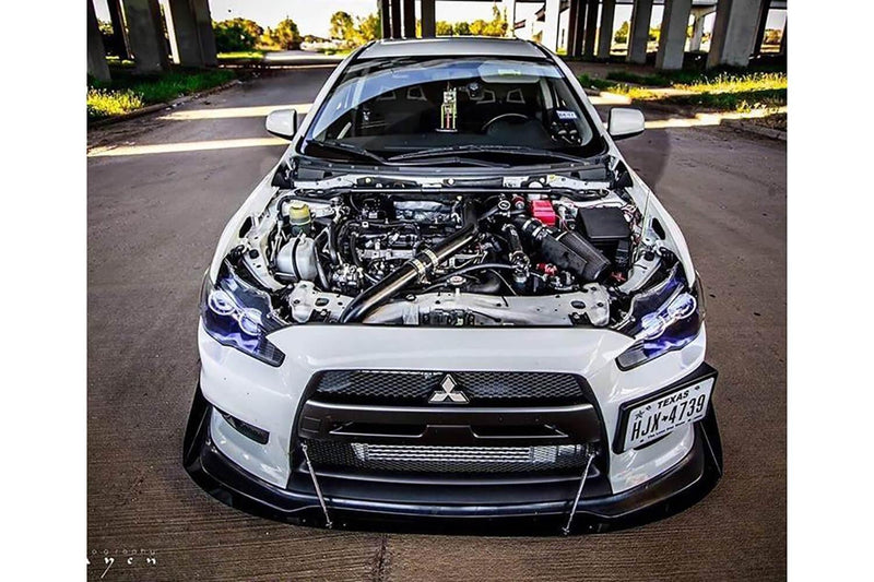 2007-2015 Mitsubishi Evo X Front Splitter V2