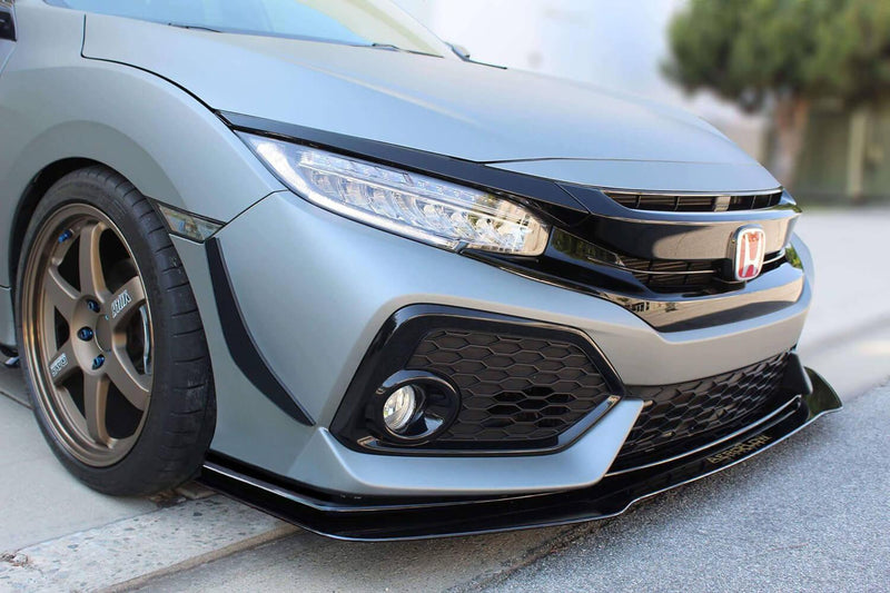 2017-2021 Honda Civic Splitter V1 ([Hatchback, Si Coupe, Si Sedan] )