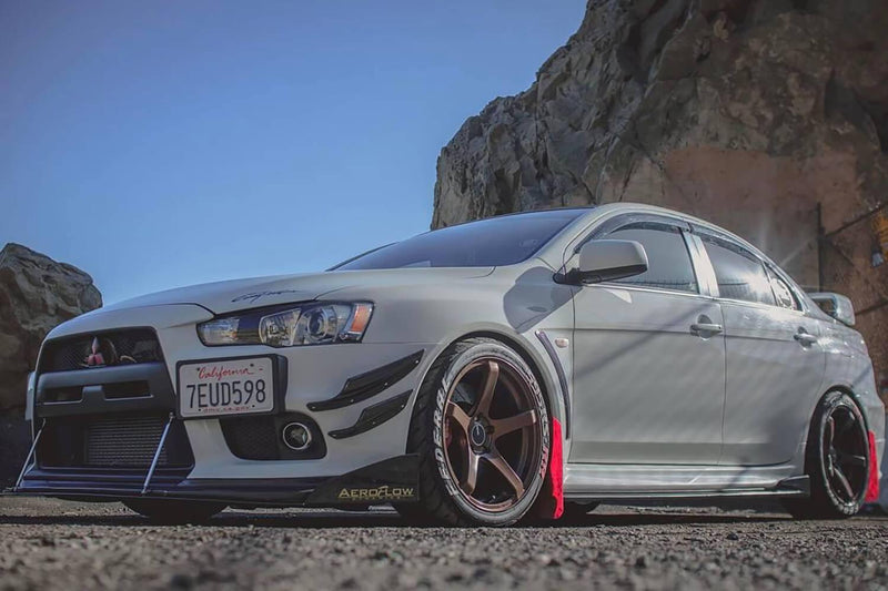 2007-2015 Mitsubishi Evo X Front Splitter V2