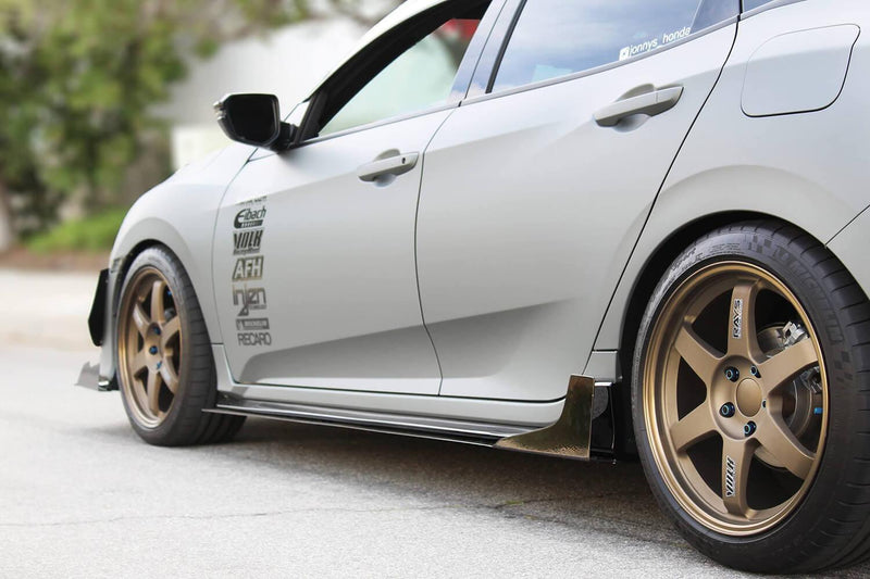 2017-2021 Honda Civic Side Skirt Extension (Civic Hatch/Sedan) V3