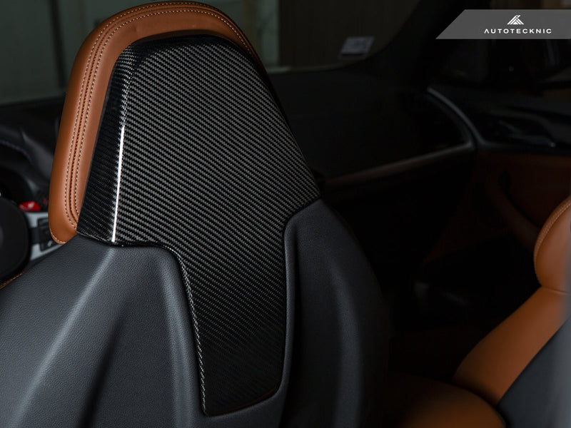 AutoTecknic Dry Carbon Seat Back Cover Set - F97 X3M | F98 X4M