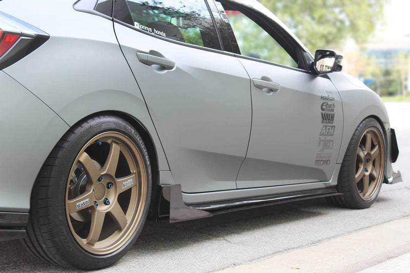 2017-2021 Honda Civic Side Skirt Extension (Civic Hatch/Sedan) V3