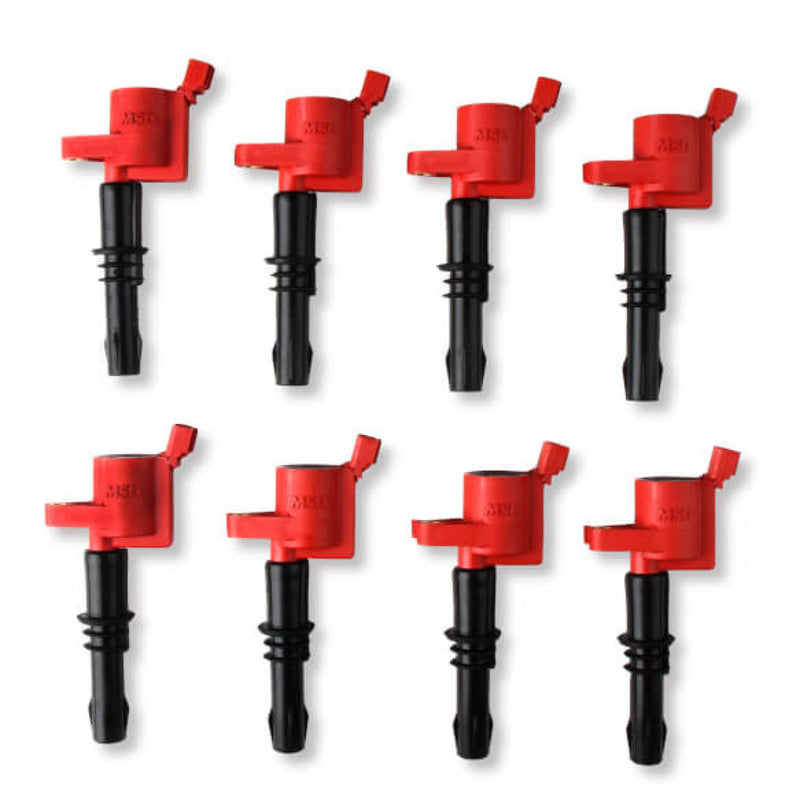 MSD Ignition Coil - Blaster - Ford 3-Valve V8 - Red - 8-Pack
