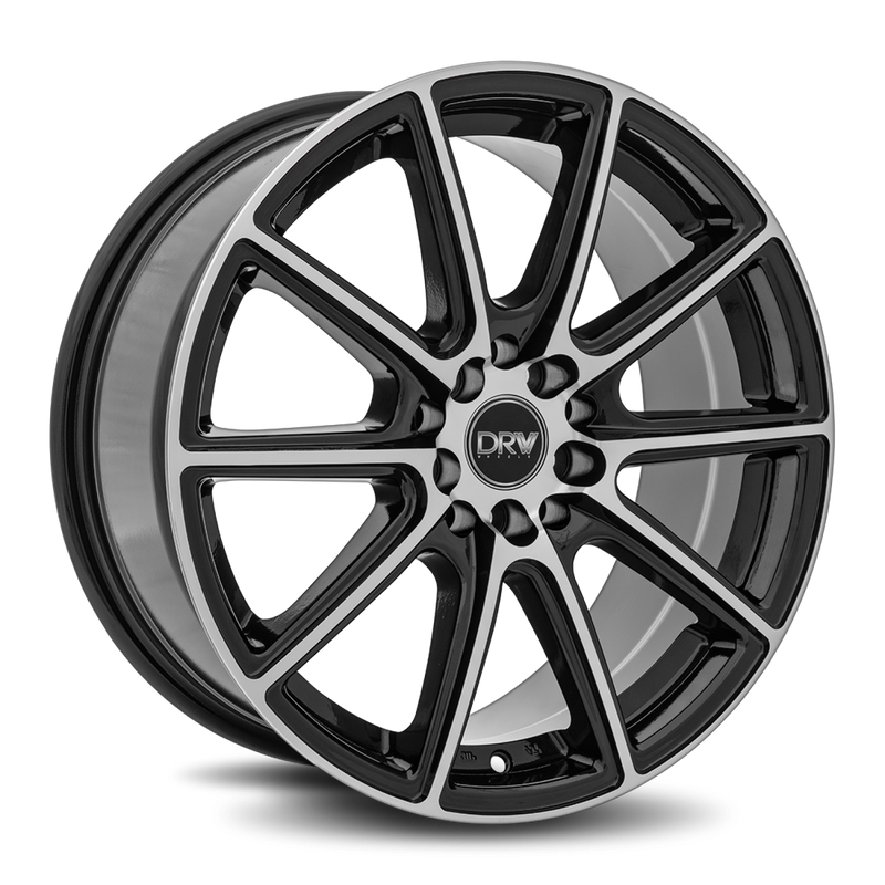 DRW Wheels D16 17x7.5 4x100/114.3 38 73.1 Gloss Black Machine Face