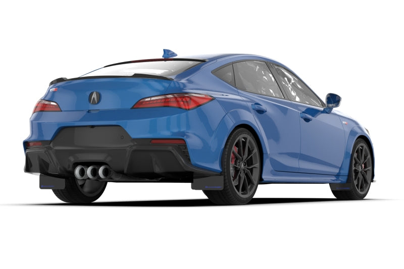Rally Armor 23-26 Acura Integra Type S Black Mud Flap w/Blue Logo