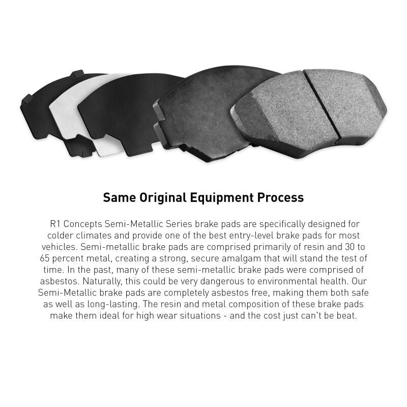 R1 91-95 Porsche 968 Front/Rear Semi Met Pads