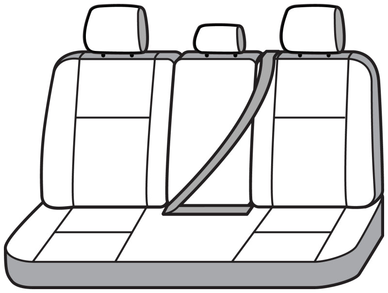 Covercraft 15-21 Ford Transit Polycotton SeatSaver Custom Third Row Seat Covers-Charcoal