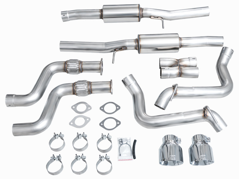 AWE Tuning 2023 Nissan Z RZ34 RWD Track Edition Cat-Back Exhaust System w/ Chrome Silver Tips