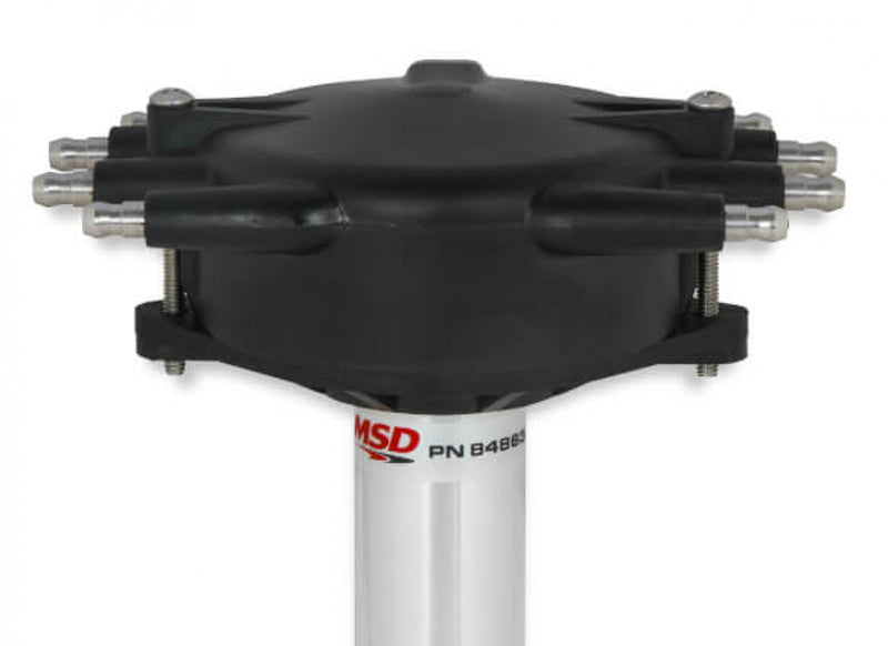 Chevy Super Tall Block Black Crab Cap Distributor
