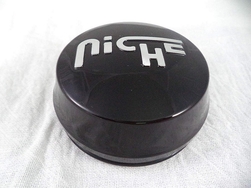 NICHE .9"TALL 3"ORINGCAP GL-BLK/SIL LOGO