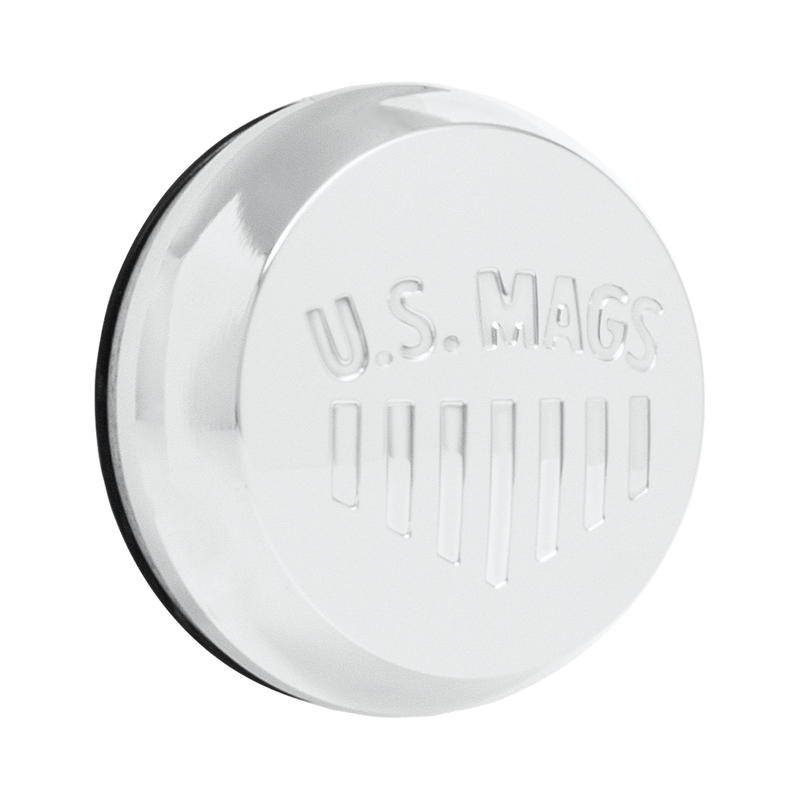 DOME .9" US MAGS NWLOGO 3" ORING CAP POL