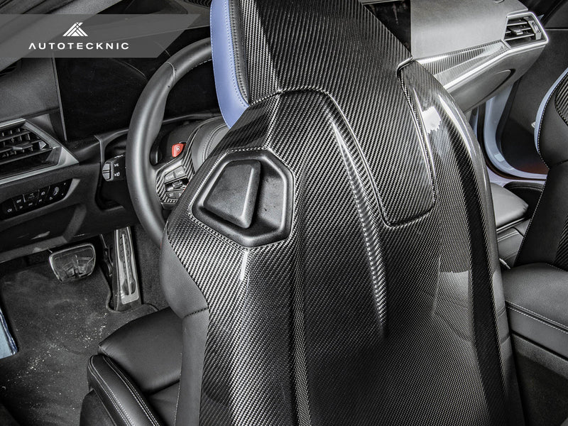 AutoTecknic Dry Carbon Full Seat Back Cover Set - G87 M2