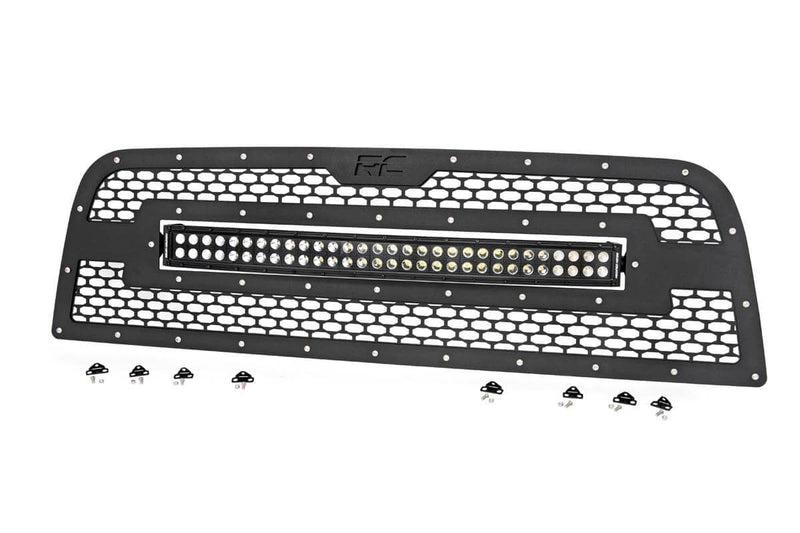 Mesh Grille | 30" Dual Row LED | Black | Ram 2500/3500 2WD/4WD (2013-2018)