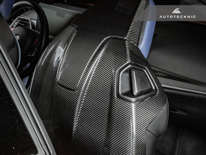AutoTecknic Dry Carbon Full Seat Back Cover Set - G87 M2
