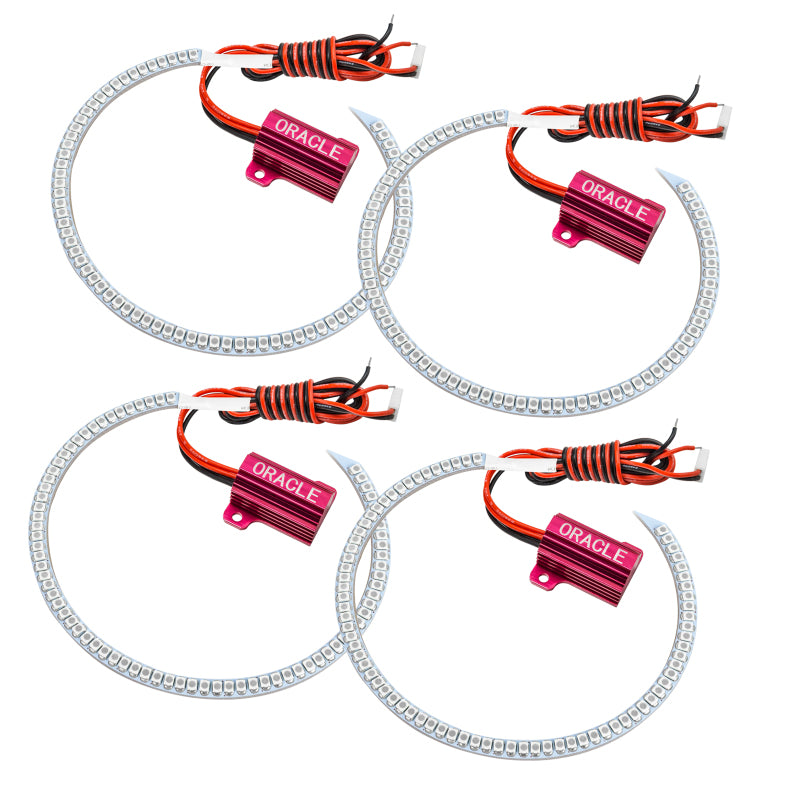 Oracle 05-10 Lincoln Towncar LED Headlight Halo Kit - Red