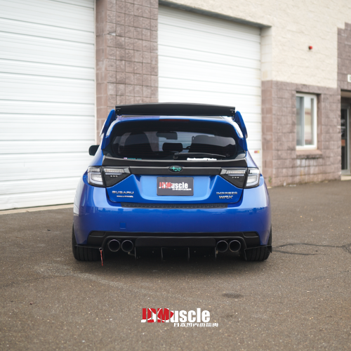 JDMuscle 08-14 WRX/STI VS Style Spoiler w/ Brake Lights | ABS / Paint Matched / Partial Carbon Fiber