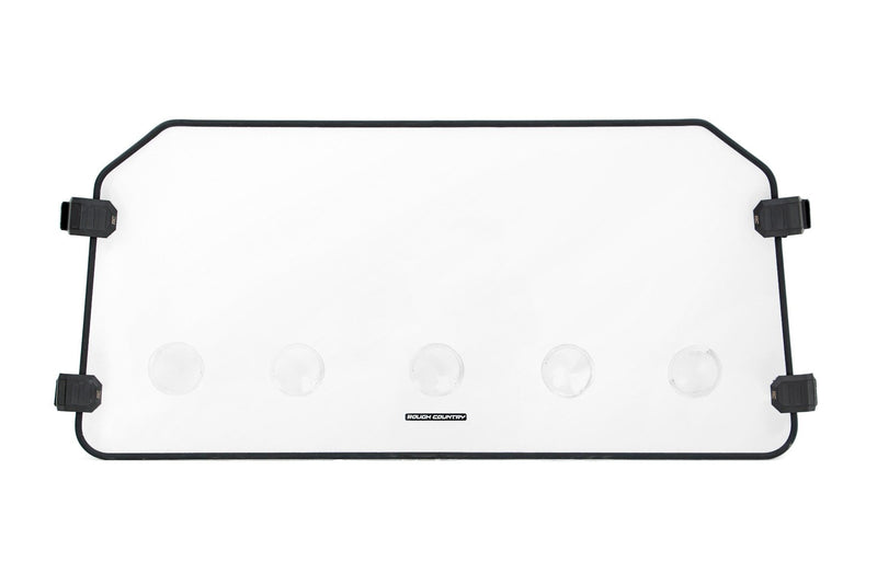 Vented Full Windshield | Scratch Resistant | Polaris General XP 4 1000 