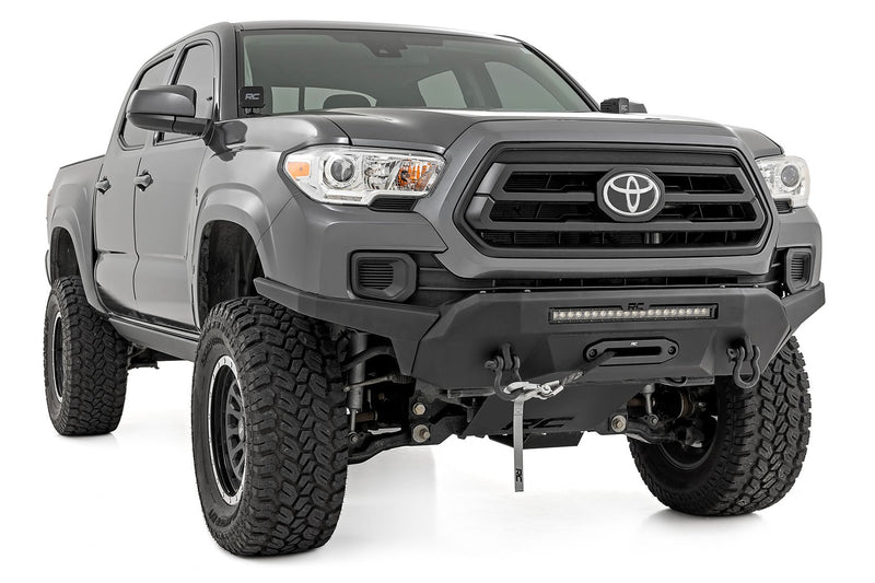 Front Bumper | Hybrid | 20" Blk White DRL LED | Toyota Tacoma 2WD/4WD (16-23)