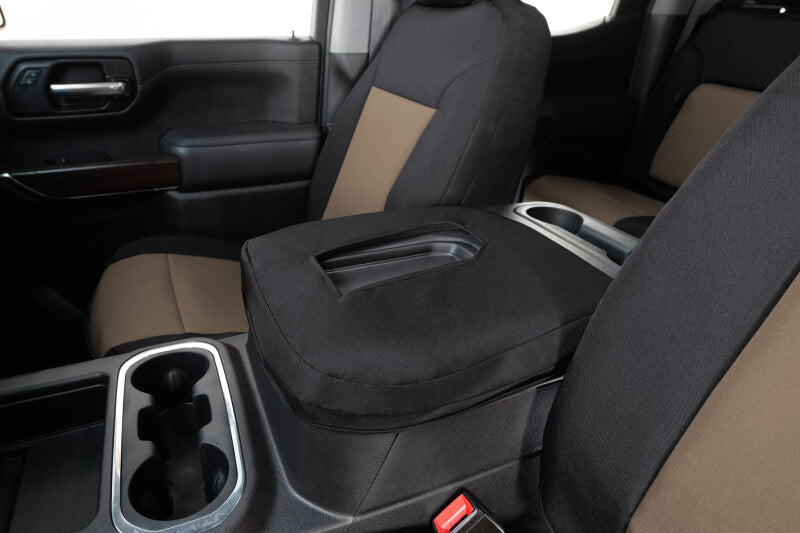Covercraft 21-24 Chevrolet Tahoe/Suburban/ Endura PrecisionFitSecond Row Seat Covers - Tan/Blk