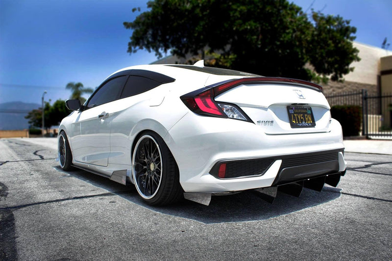 2016-2021 Honda Civic Side Skirt Extension V4 ( Coupe )