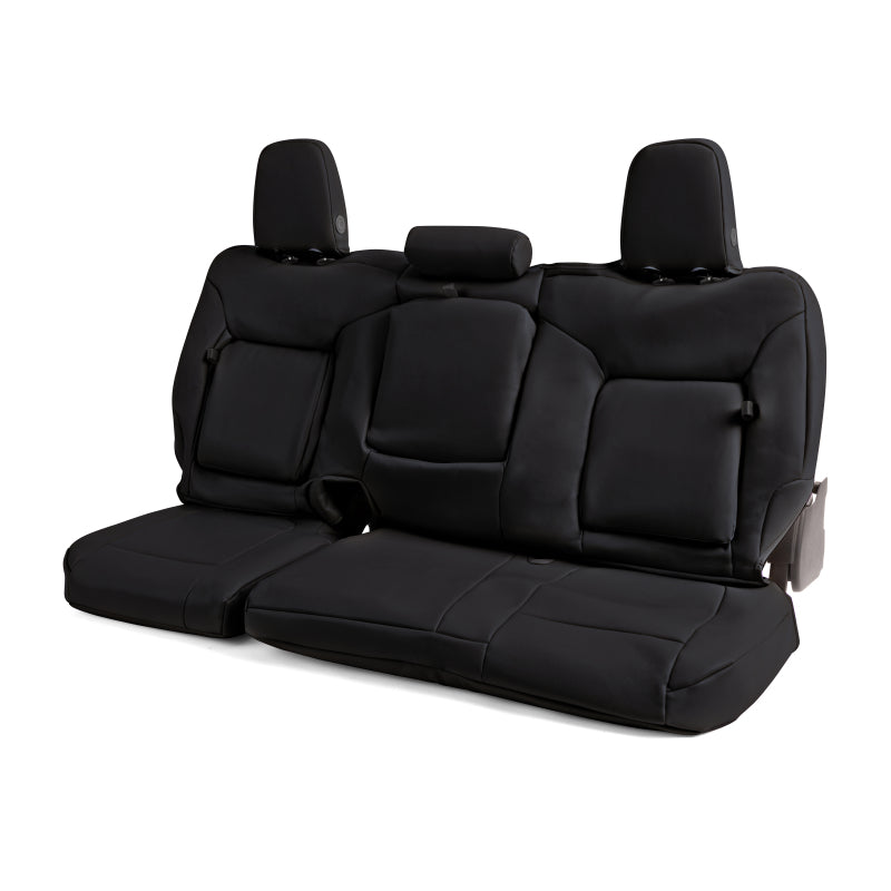 Covercraft 14-18 Chevrolet Silverado Leatherette PrecisionFit Custom Front Row Seat Covers - Black