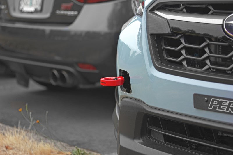 Perrin [22-25 WRX, 18-21 Crosstrek, 14-22 Forester] Front Tow Hook Red | PSP-BDY-237RD