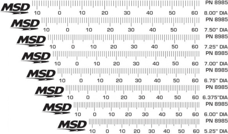 MSD Timing Tape - Harmonic Balancer - 5.25" to 8.00"