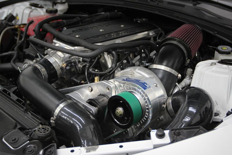 ProCharger manufacturer installation reference for Camaro ZL1 race kits; pictured manifold, finish and components vary by configuration.
