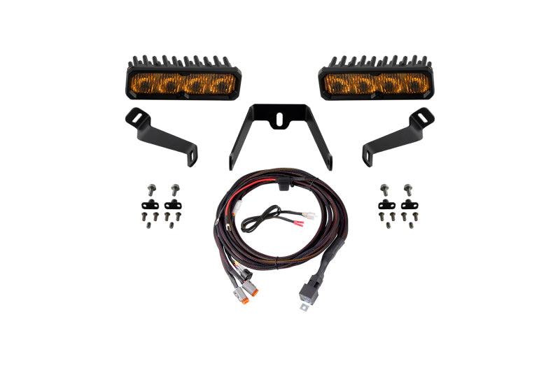 Diode Dynamics 2015-2017 Subaru WRX SS6 Max LED Kit Yellow Fog 3000K